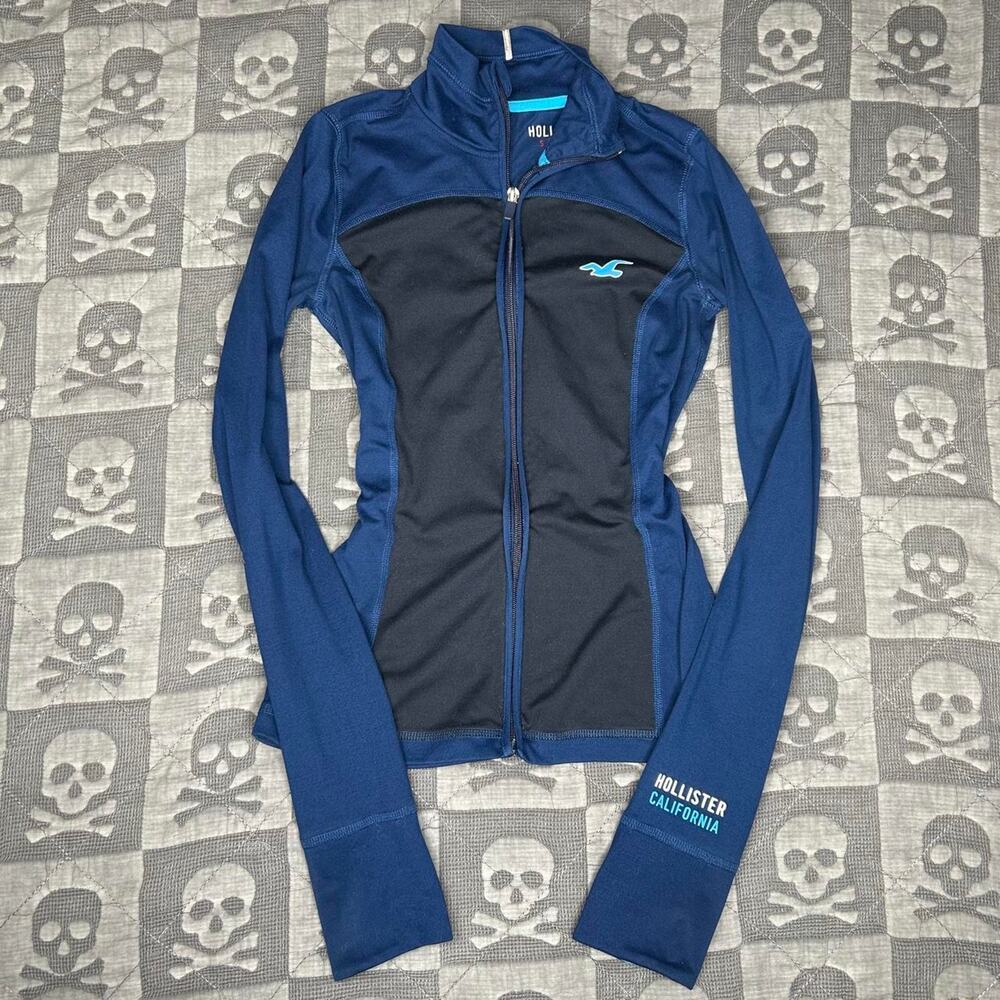 Y2k hollister athletic zip up